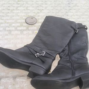 Wide Calf Black Boots